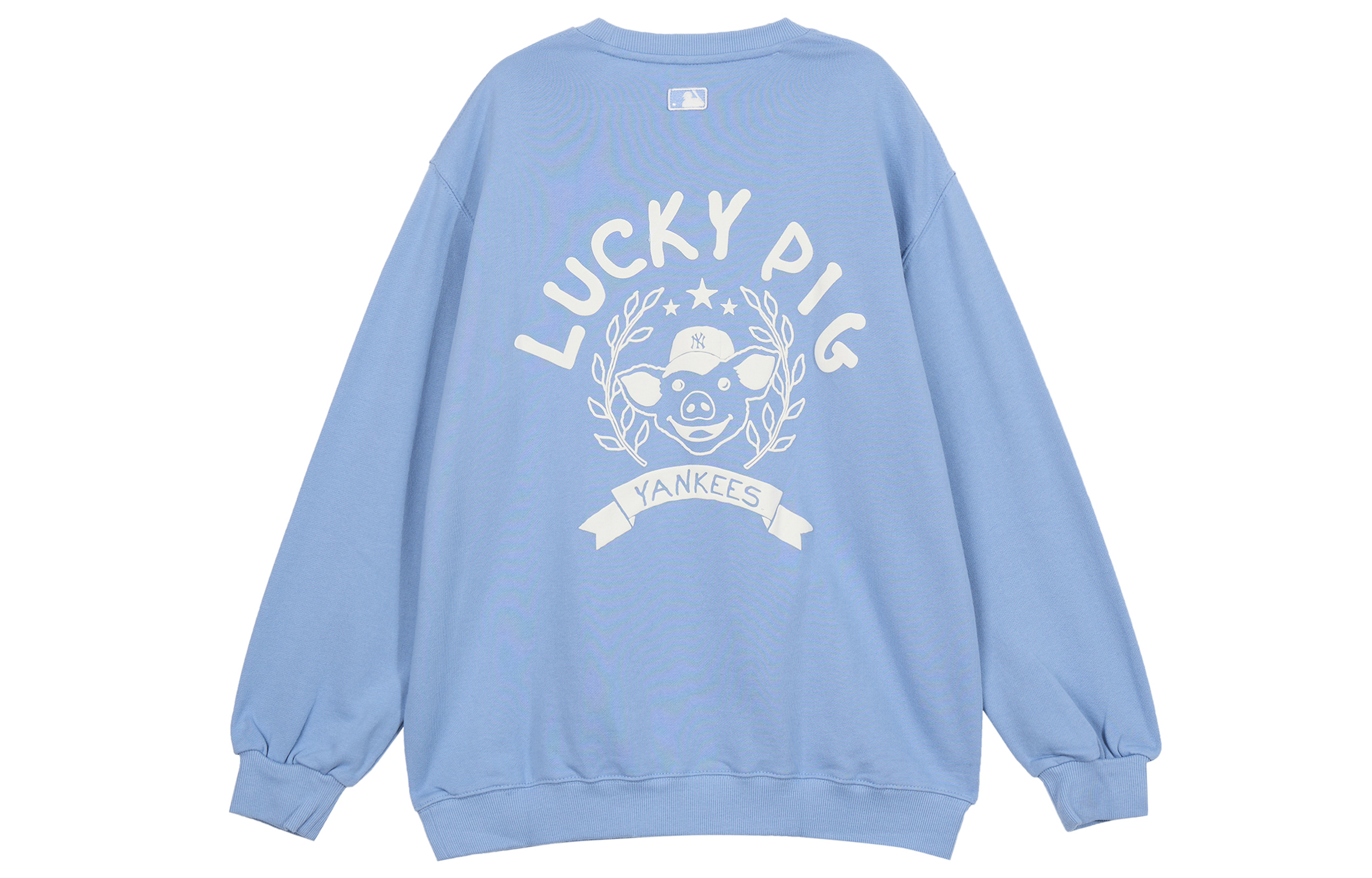 MLB Lucky Pig Logo Crewneck Sweatshirt Unisex Smog Blue 31MTC6941-50U