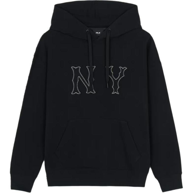 MLB Mega Overfit New York Yankees Coopers Big Logo Black Sweatshirt Mens 3AHDB3044-50BKS
