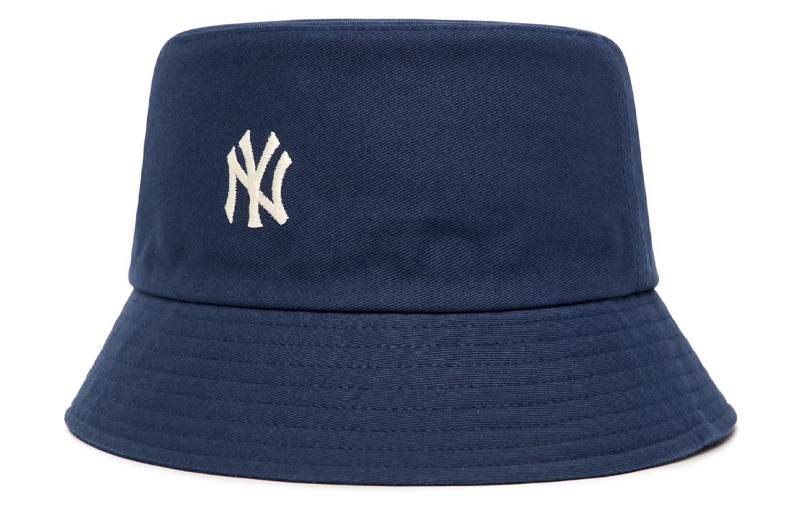 MLB Minimalist Embroidered Logo Cotton Bucket Hat Unisex 3AHT7702N-50NYD