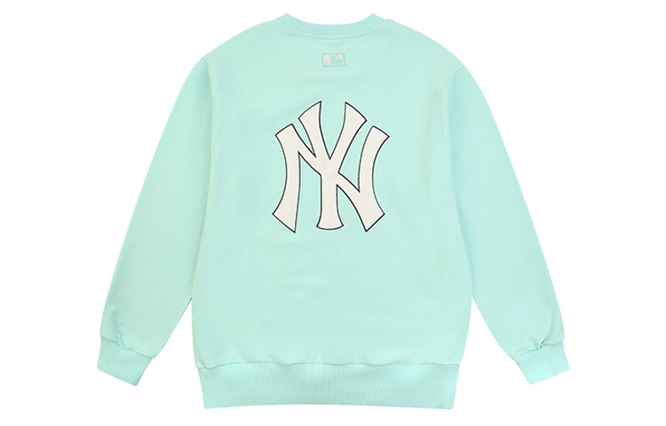 MLB Mint Green Loose Fit Crewneck Sweatshirt Unisex - Perfect Gift Option 31MT03011-50T