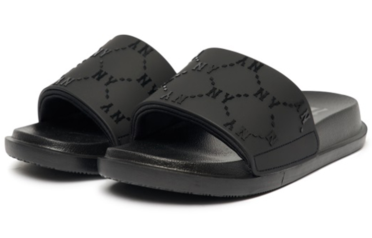 Lookbook MLB ML号 黑色休闲耐磨拖鞋 3ALPAC123-50BKS