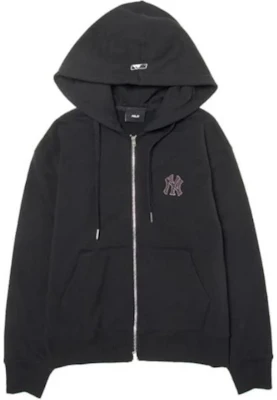 MLB Monogram 大Logo 紐約洋基隊 黑色連帽拉鏈外套 休閒穿搭 3ATRM0544-50BKS Order MLB Monogram 大Logo 紐約洋基隊 黑色連帽拉鏈外套 休閒穿搭 3ATRM0544-50BKS