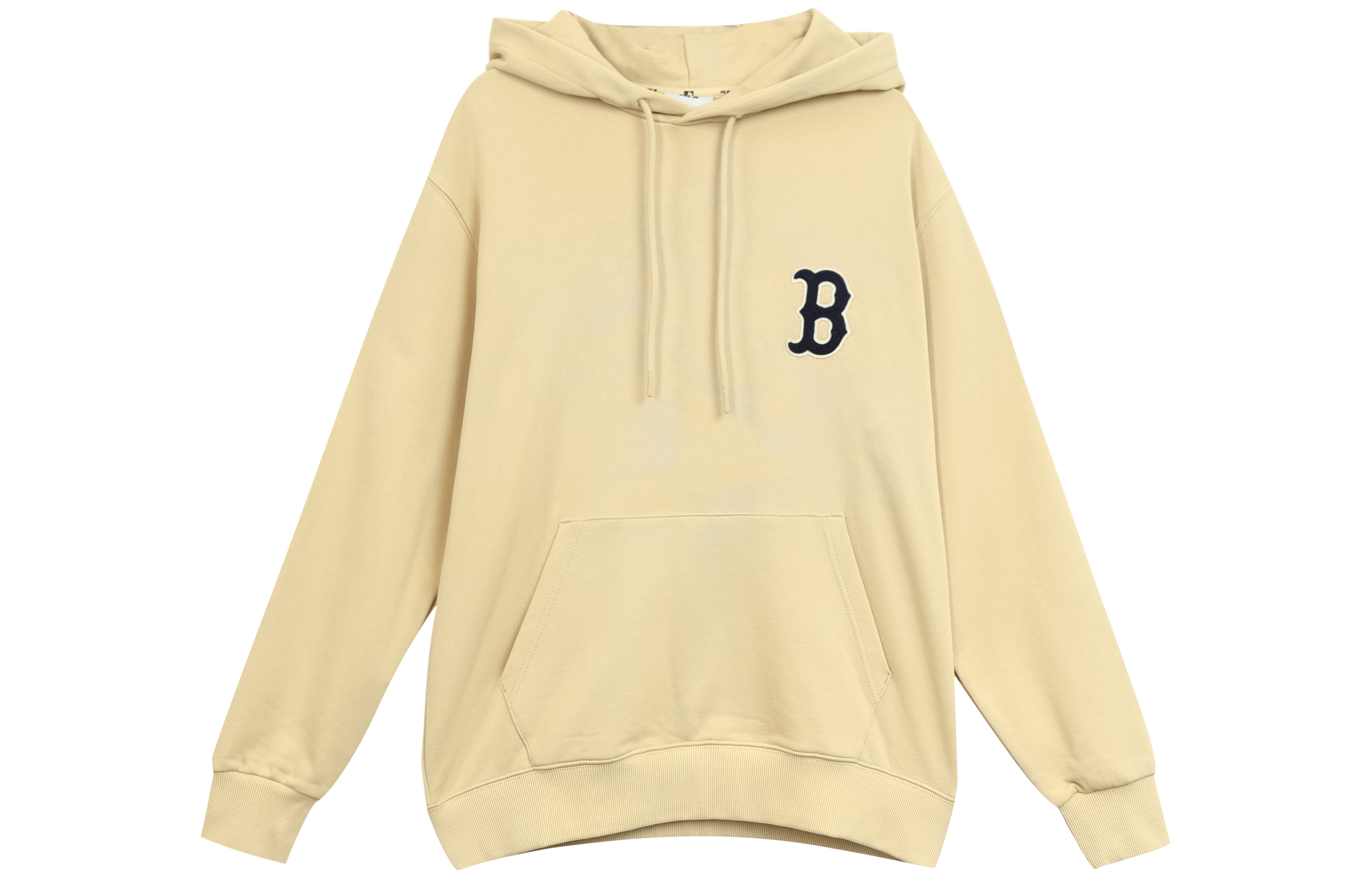 MLB Monogram Boston Red Sox Beige Hoodie Unisex Casual Pullover Sweatshirt 3AHDM0114-43BGS