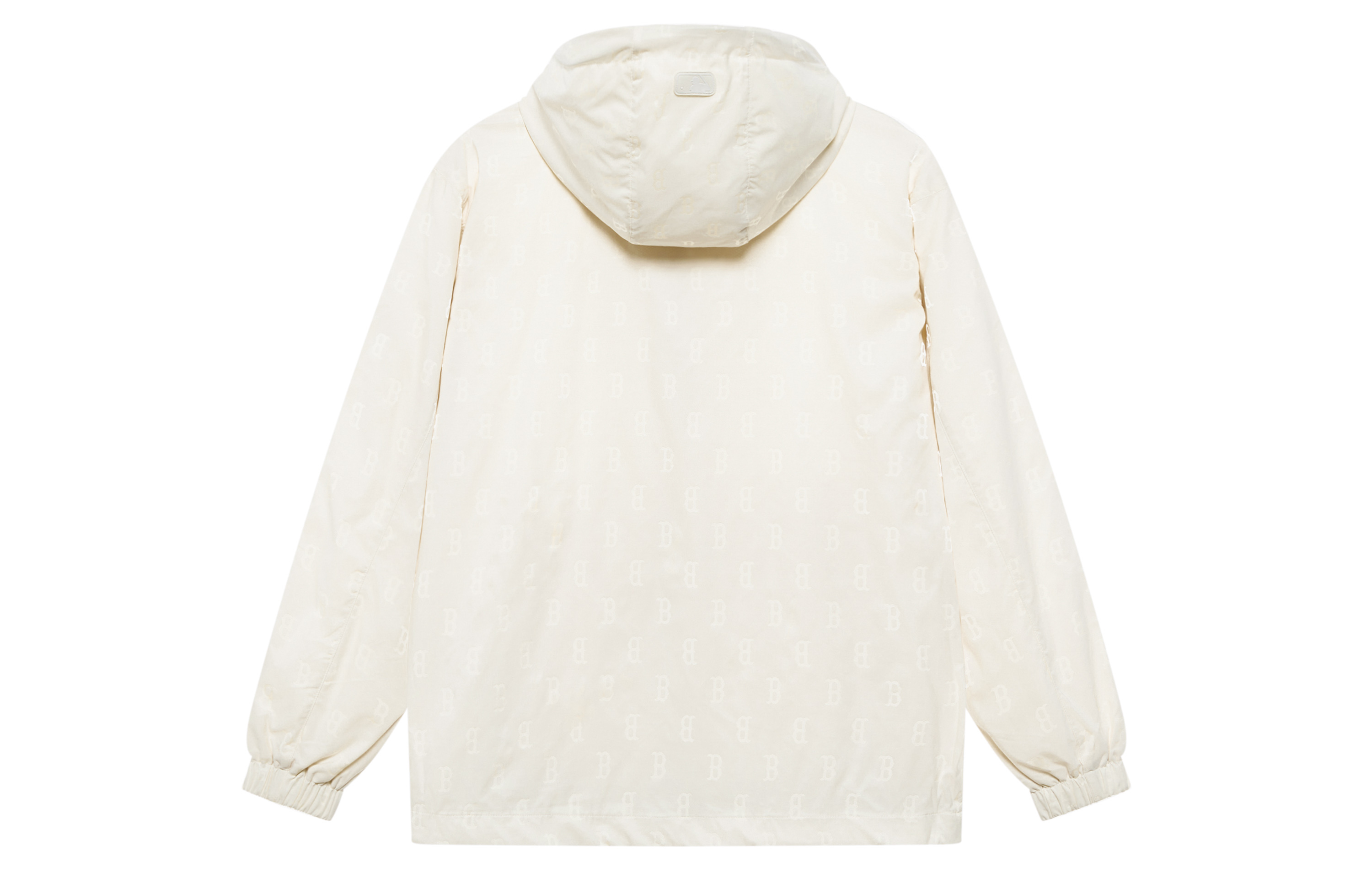 Lookbook MLB Monogram Boston Red Sox Cream Windbreaker Jaket Hoodie Unisex FW24 3AWJM0444-43CRD