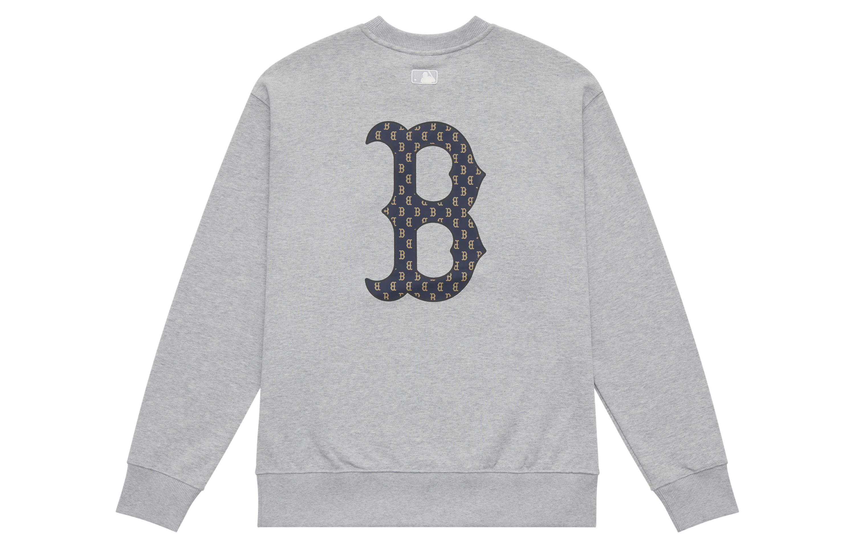 MLB Monogram Boston Red Sox Crewneck Sweatshirt Light Gray Unisex FW24 Casual Wear 3AMTM0444-43MGS 圖 2