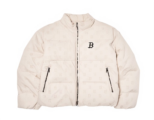 MLB Monogram Boston Red Sox FW24 Jaket Pendek Unisex - Cream. 3ADJM0346-43CRD Order MLB Monogram Boston Red Sox FW24 Jaket Pendek Unisex - Cream. 3ADJM0346-43CRD