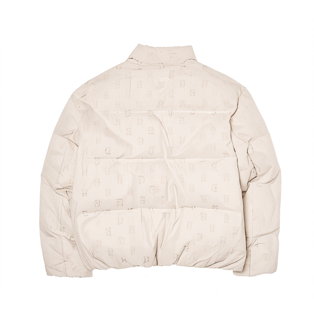 Lookbook MLB Monogram Boston Red Sox FW24 Jaket Pendek Unisex - Cream. 3ADJM0346-43CRD