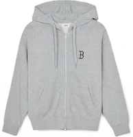 MLB Monogram Boston Red Sox Retro Unisex Hoodie Jacket - Light Grey 3ATRM0544-43MGS MLB Monogram Boston Red Sox Retro Unisex Hoodie Jacket - Light Grey 3ATRM0544-43MGS