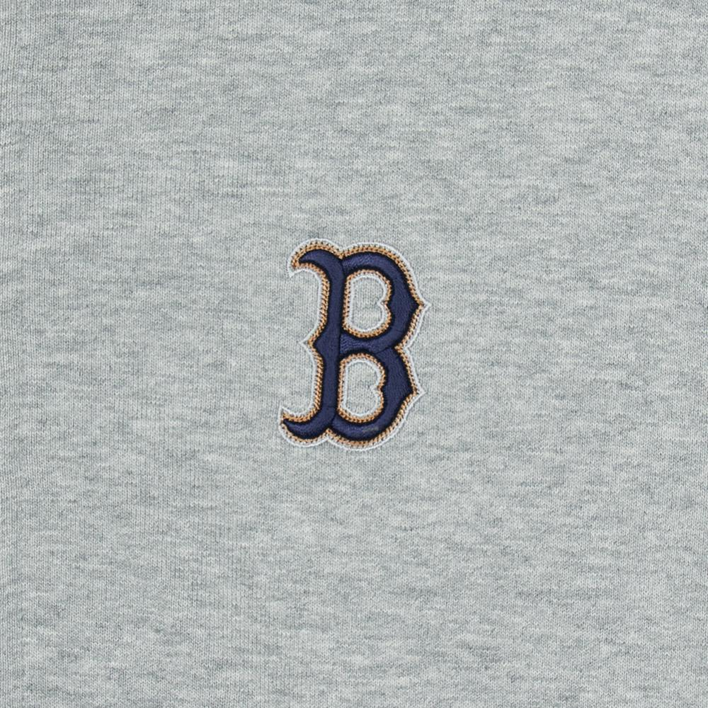 MLB Monogram Boston Red Sox Retro Unisex Hoodie Jacket - Light Grey 3ATRM0544-43MGS 圖 7