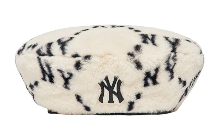 MLB Monogram Casual Plush Polyester Beret Unisex Couple Style. 3ACBMF126