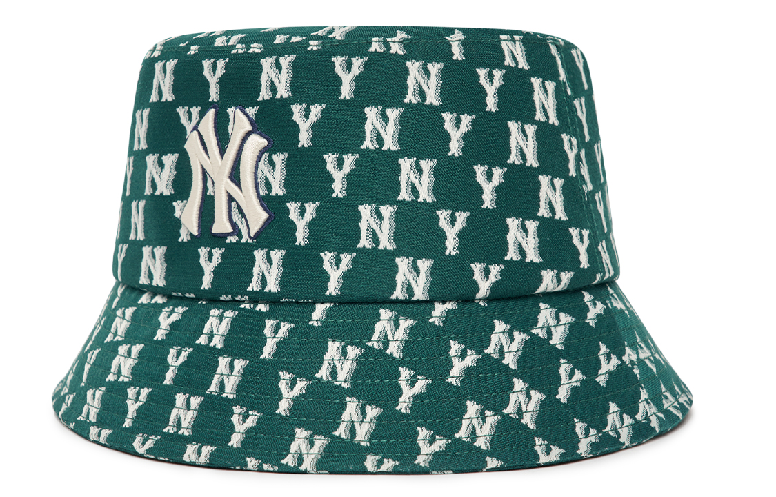 MLB Monogram Classic Print New York Yankees Cotton Bucket Hat Unisex 3AHTFF02N-50GND