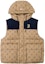 Buy MLB Monogram Down Vest Beige Unisex - Comfortable Loose Fit 3ADVM1046-43BGL