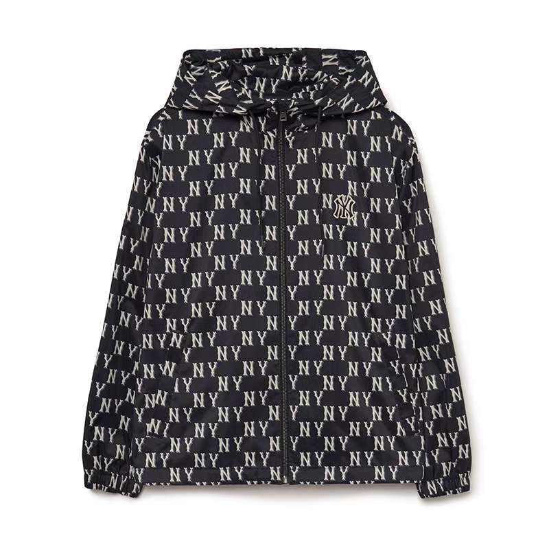 MLB Monogram Hooded Sports Casual Jacket Unisex 3AWJM0334-50BKS 圖 2