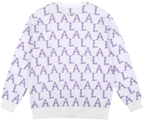 MLB モノグラム LAドジャース レトロ ニット セーター ユニセックス パープル 31KT03111-07V Lookbook MLB モノグラム LAドジャース レトロ ニット セーター ユニセックス パープル 31KT03111-07V