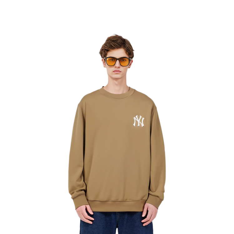 Details for MLB 单字母标志印花长袖卡其色卫衣 男女款 31MTM1041-50B