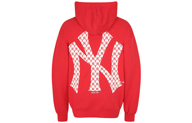 MLB Monogram Loose Fit Printed Sweatshirt Unisex Red 31HDM1011-50R