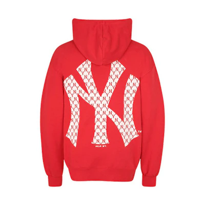 MLB Monogram Loose Fit Printed Sweatshirt Unisex Red 31HDM1011-50R