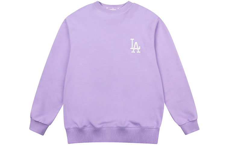 MLB Monogram Los Angeles Dodgers Logo Pullover Sweatshirt Unisex Purple 31MTM2111-07V 圖 3