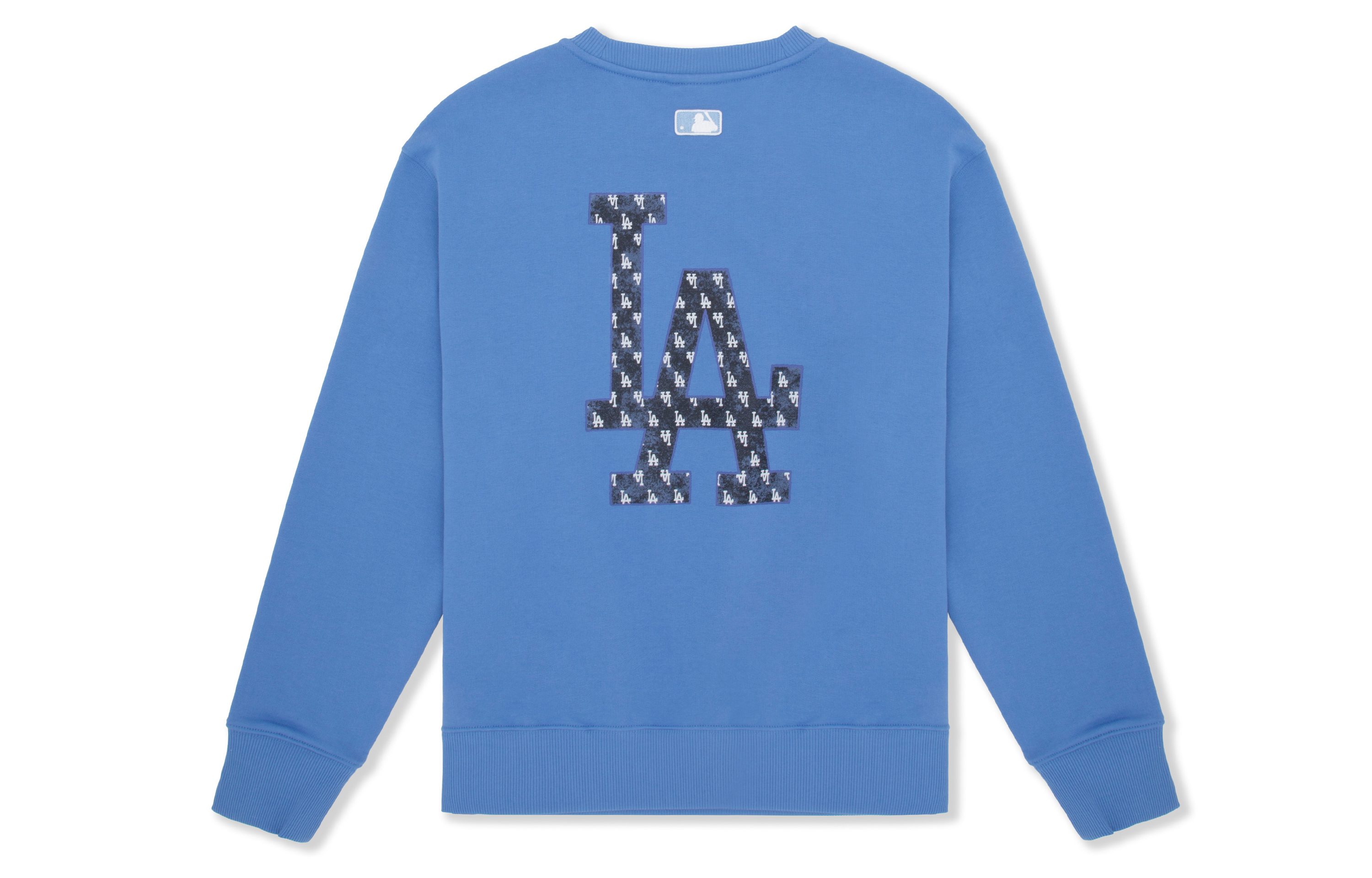 MLB Monogram Los Angeles Dodgers Oversized Sweatshirt Navy Blue 3AMTM0844-07SBD