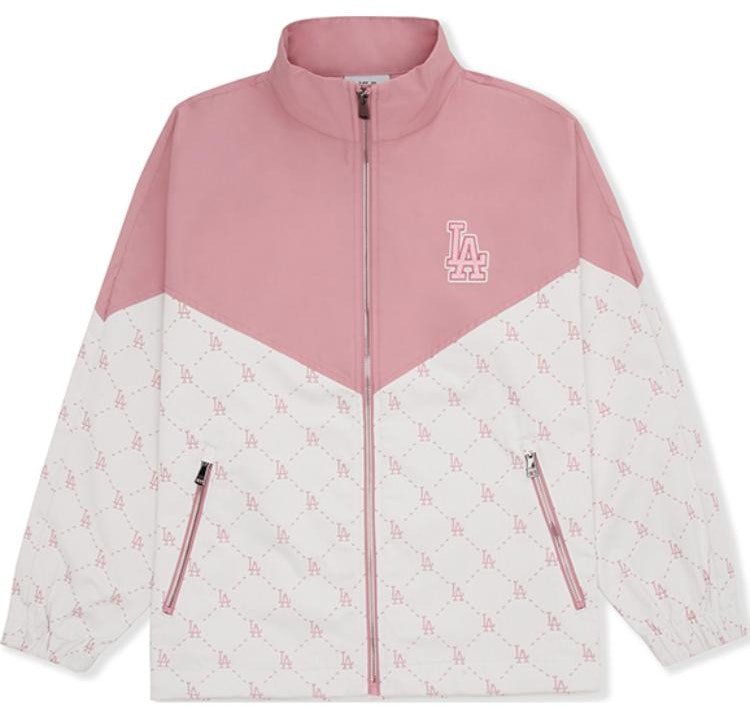 mlb-monogram-los-angeles-dodgers-unisex-soft-pink-casual-long-sleeve-jacket-3-awjm-0341-07-pkm