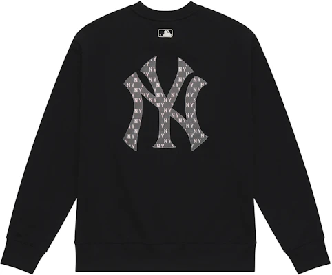 MLB 紐約洋基隊黑色刺繡字母徽標男女款寬鬆款長袖上衣 3AMTM0844-50BKS Buy MLB 紐約洋基隊黑色刺繡字母徽標男女款寬鬆款長袖上衣 3AMTM0844-50BKS