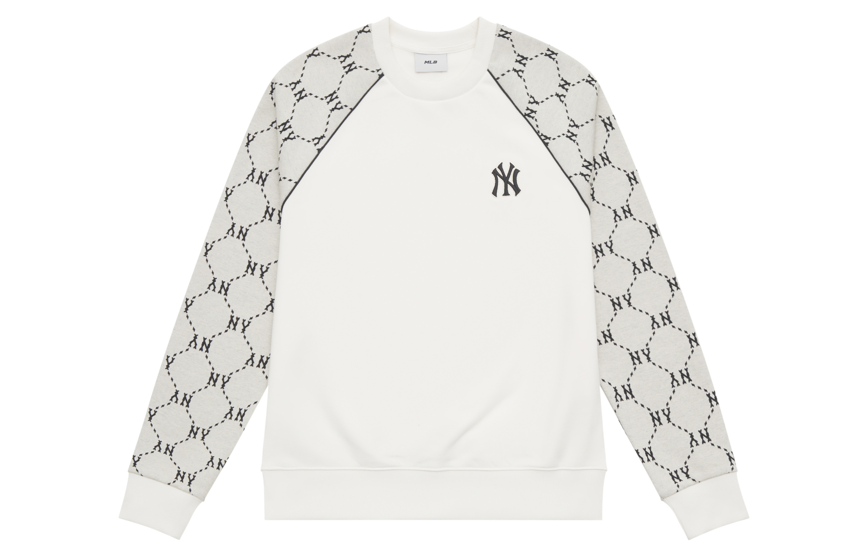 MLB Monogram New York Yankees Diamond Cream Crewneck Sweatshirt Unisex FW24 3AMTM1244-50CRS