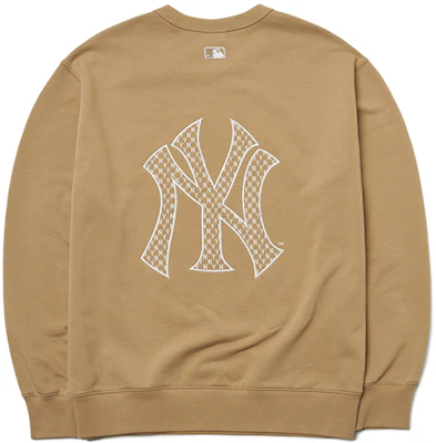 MLB 經典紐約洋基卡其色圓領衛衣 男女適穿 3AMTM0121-50BGD Lookbook MLB 經典紐約洋基卡其色圓領衛衣 男女適穿 3AMTM0121-50BGD
