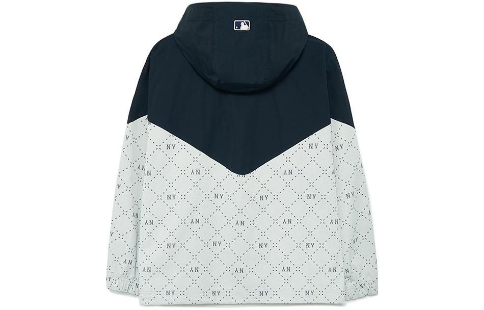 MLB Monogram New York Yankees Letter Embroidery Hoodie Jacket Unisex Cream. 3AWJM0234-50CRD 圖 3