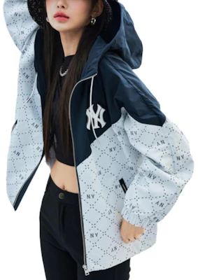 MLB 經典紐約洋基字母刺繡連帽外套 女/男 米白色 3AWJM0234-50CRD Details for MLB 經典紐約洋基字母刺繡連帽外套 女/男 米白色 3AWJM0234-50CRD