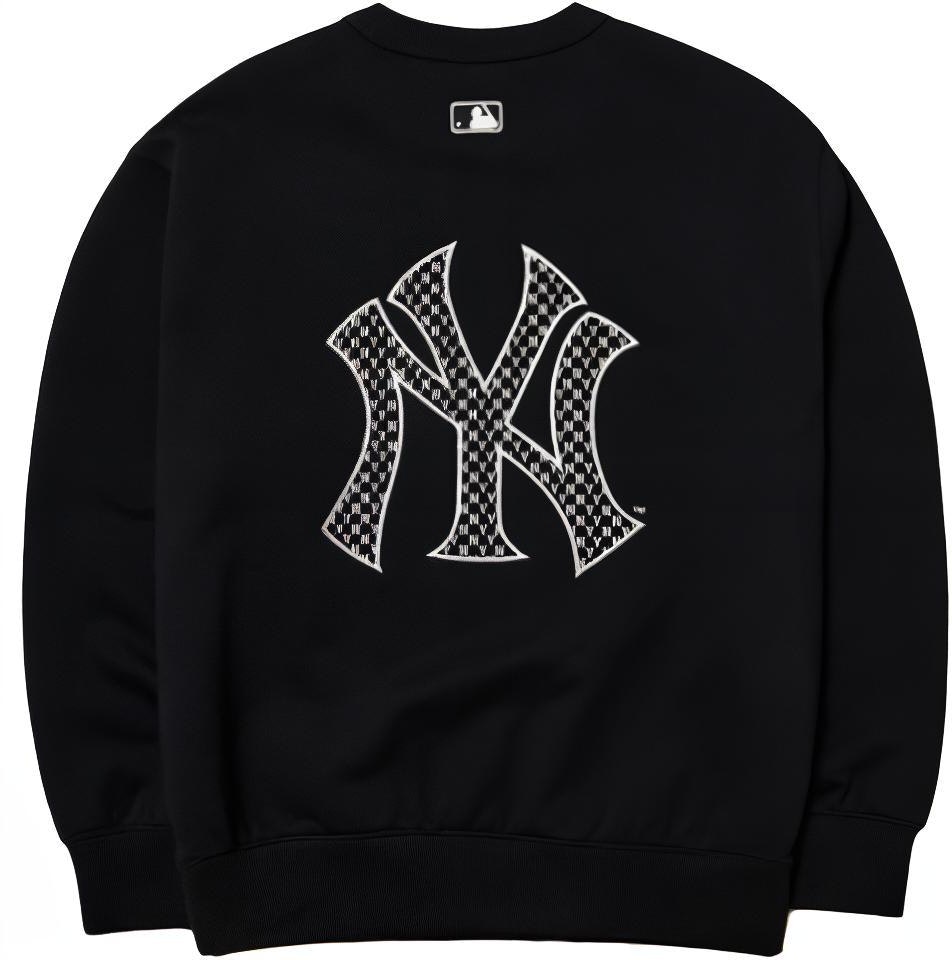 mlb-monogram-new-york-yankees-logo-crewneck-sweatshirt-unisex-black-3-amtm-0121-50-bks