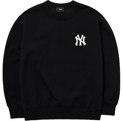 MLB 紐約洋基標誌款黑色男女款圓領衛衣 3AMTM0121-50BKS Lookbook MLB 紐約洋基標誌款黑色男女款圓領衛衣 3AMTM0121-50BKS