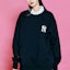 Shop MLB 紐約洋基標誌款黑色男女款圓領衛衣 3AMTM0121-50BKS