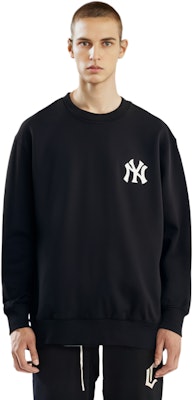 MLB 紐約洋基標誌款黑色男女款圓領衛衣 3AMTM0121-50BKS Sizing MLB 紐約洋基標誌款黑色男女款圓領衛衣 3AMTM0121-50BKS