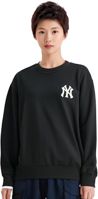 MLB 紐約洋基標誌款黑色男女款圓領衛衣 3AMTM0121-50BKS Cheap MLB 紐約洋基標誌款黑色男女款圓領衛衣 3AMTM0121-50BKS