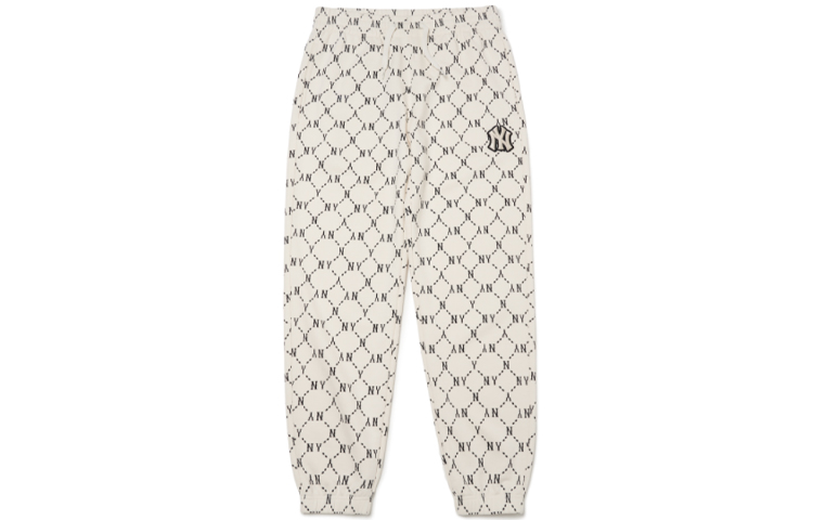 Order Pantalones Jogger Unisex Beige MLB Monogram New York Yankees Logo. 3APTM0114-50CRS