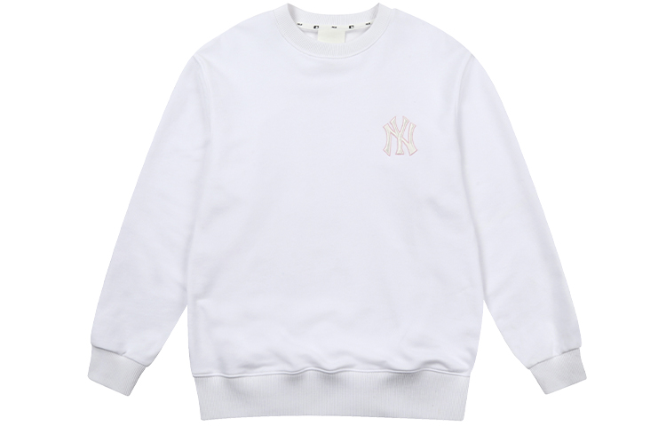 MLB Monogram New York Yankees Logo Pullover Oversized Sweatshirt Unisex White 31MTM2111-50W 圖 3