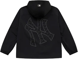 MLB Monogram New York Yankees Unisex Black Windproof Hoodie Jacket 3AWJM0551-50BKS MLB Monogram New York Yankees Unisex Black Windproof Hoodie Jacket 3AWJM0551-50BKS