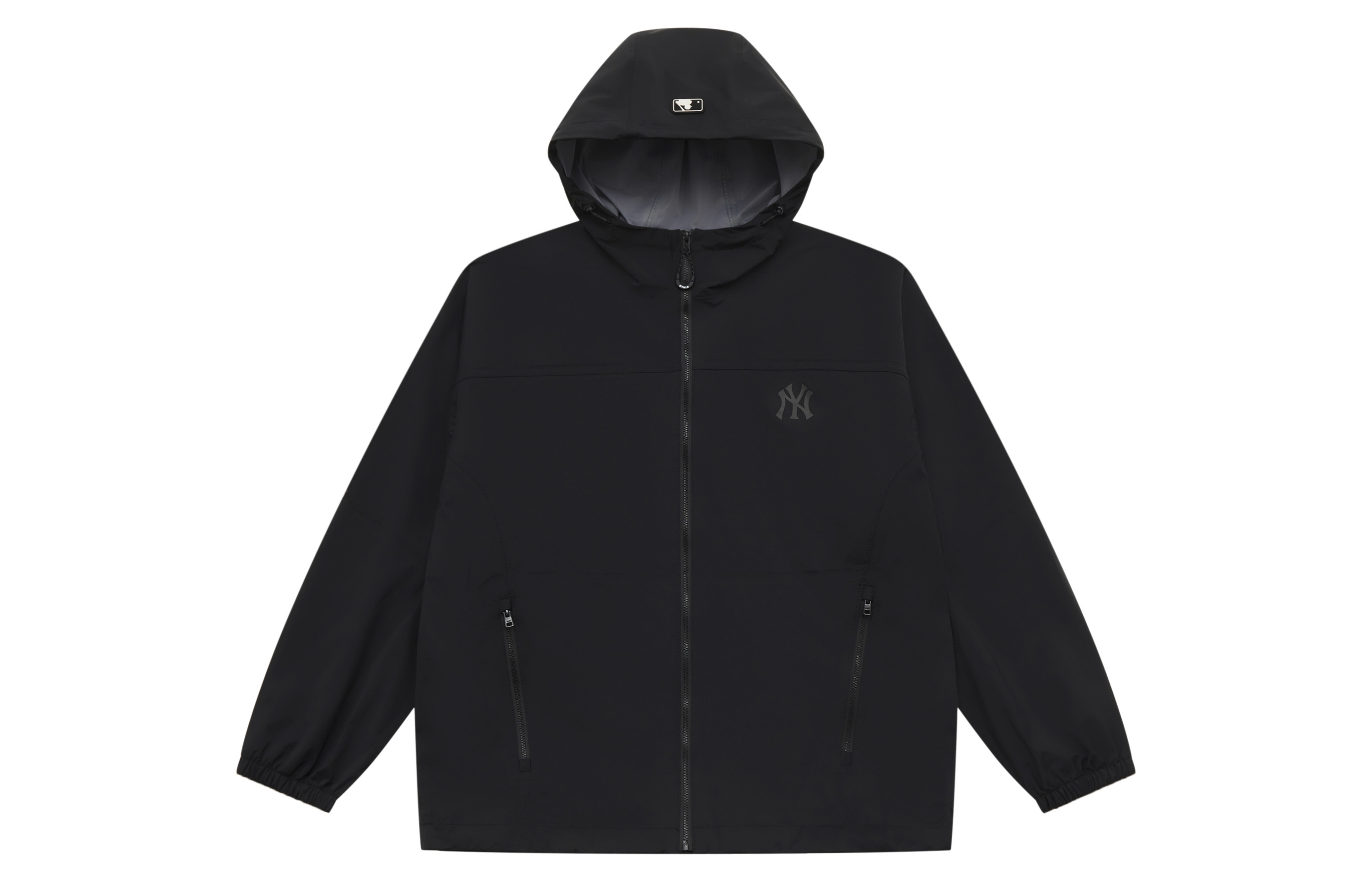 MLB Monogram New York Yankees Unisex Black Windproof Hoodie Jacket 3AWJM0551-50BKS 圖 3