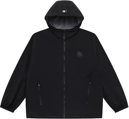 MLB Monogram New York Yankees Unisex Black Windproof Hoodie Jacket 3AWJM0551-50BKS Lookbook MLB Monogram New York Yankees Unisex Black Windproof Hoodie Jacket 3AWJM0551-50BKS