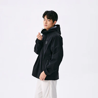 MLB Monogram New York Yankees Unisex Black Windproof Hoodie Jacket 3AWJM0551-50BKS Purchase MLB Monogram New York Yankees Unisex Black Windproof Hoodie Jacket 3AWJM0551-50BKS