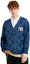 Details for MLB Monogram New York Yankees Cardigan Leher V Unisex Biru 3AKTM0214-50BLD