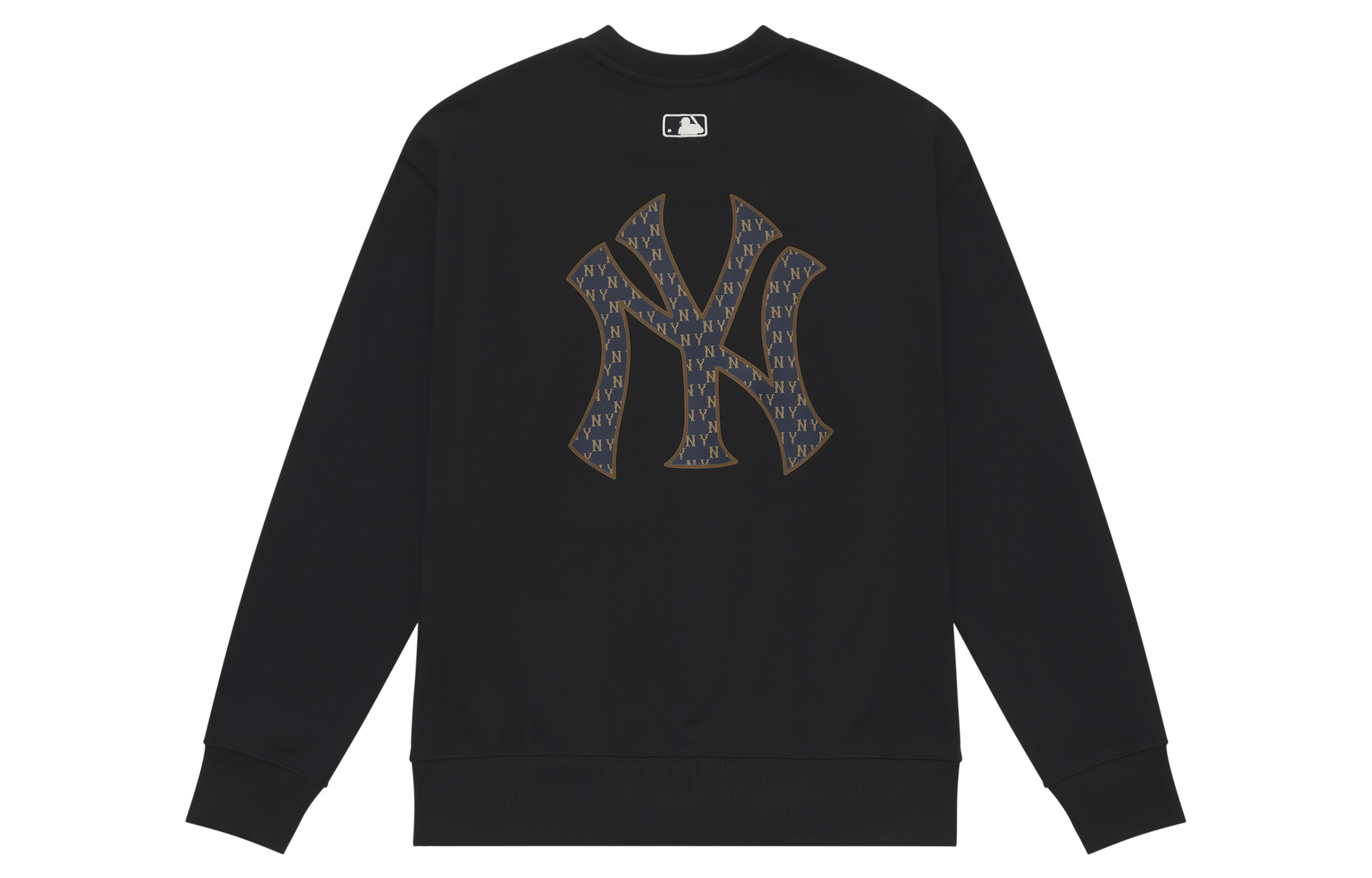 MLB Monogram New York Yankees Vintage Black Crewneck Sweatshirt Unisex 3AMTM0444-50BKS 圖 2