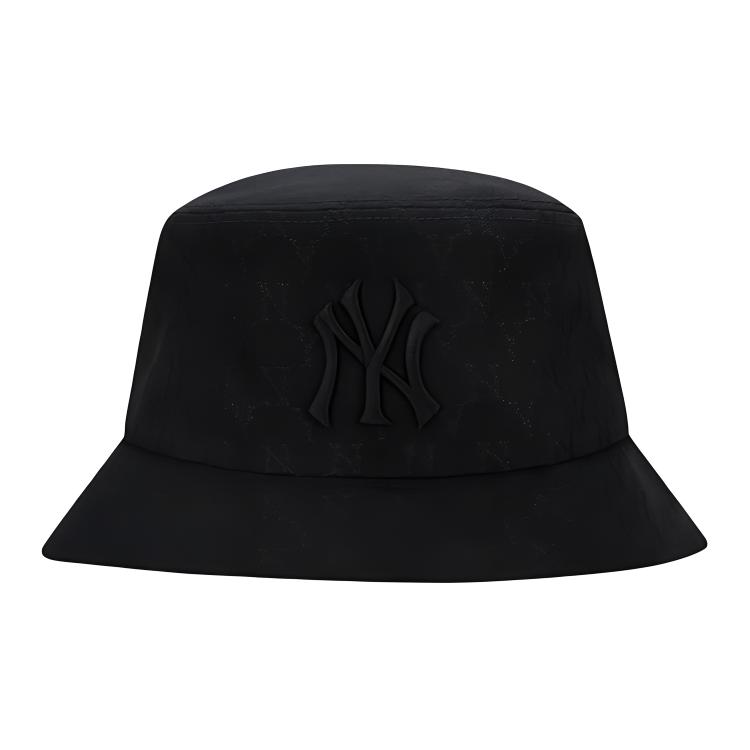 MLB Monogram NY Embroidered Logo Bucket Hat Streetwear Cotton Unisex 32CPH3011-50L