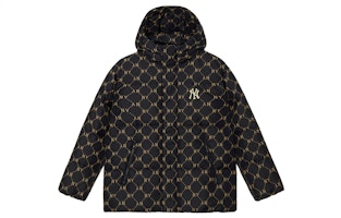 MLB Monogram NY Yankees 24FW Black Puffer Jacket w/ Embroidered Logo Unisex Hoodie. 3ADJM1146-50BKS MLB Monogram NY Yankees 24FW Black Puffer Jacket w/ Embroidered Logo Unisex Hoodie. 3ADJM1146-50BKS