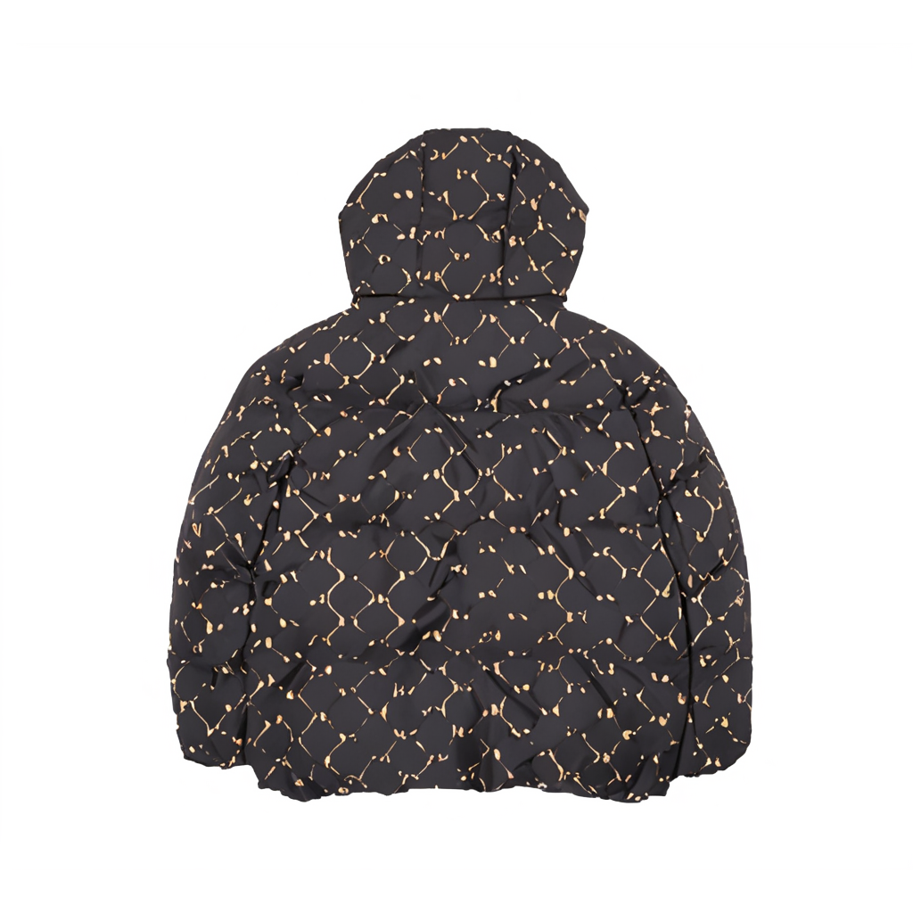 MLB Monogram NY Yankees 24FW Black Puffer Jacket w/ Embroidered Logo Unisex Hoodie. 3ADJM1146-50BKS 圖 3