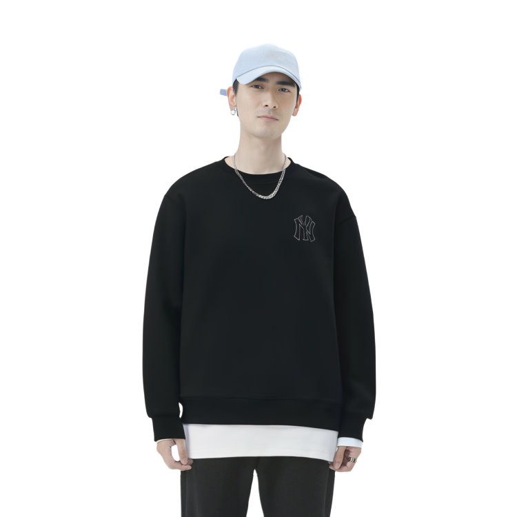 Details for Sweatshirt Hitam Unisex MLB Monogram NY Yankees Big Logo. 31MTM2111-50L