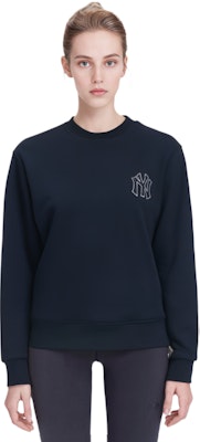 Sweatshirt Hitam Unisex MLB Monogram NY Yankees Big Logo. 31MTM2111-50L 1