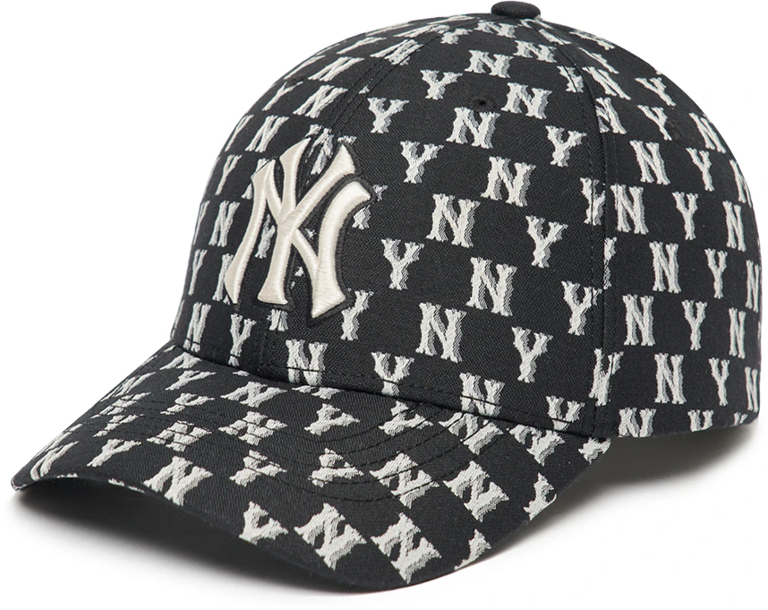 mlb-monogram-ny-yankees-black-snapback-cap-unisex-polyester-fashion-hat-3-acpff-02-n-50-bks