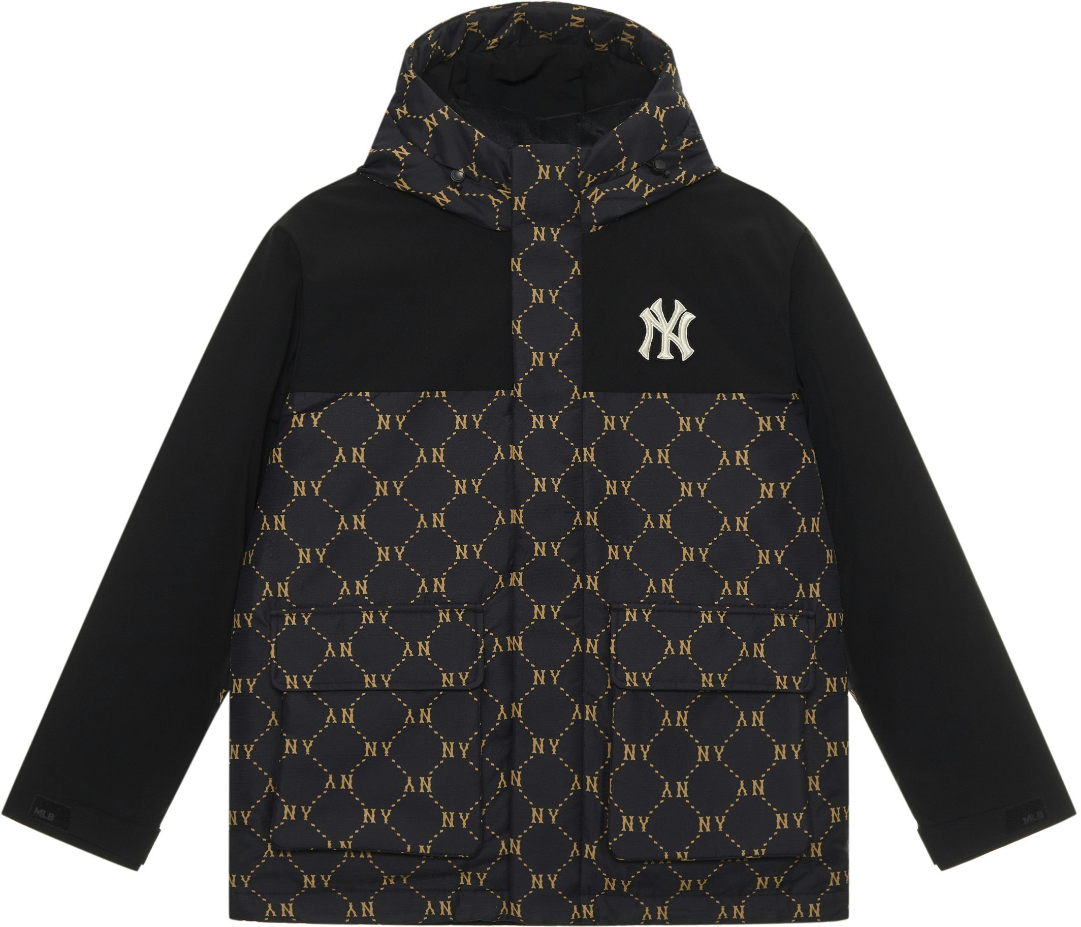 mlb-monogram-ny-yankees-fw-24-letter-print-patchwork-hooded-down-jacket-black-unisex-3-adjm-0846-50-bks