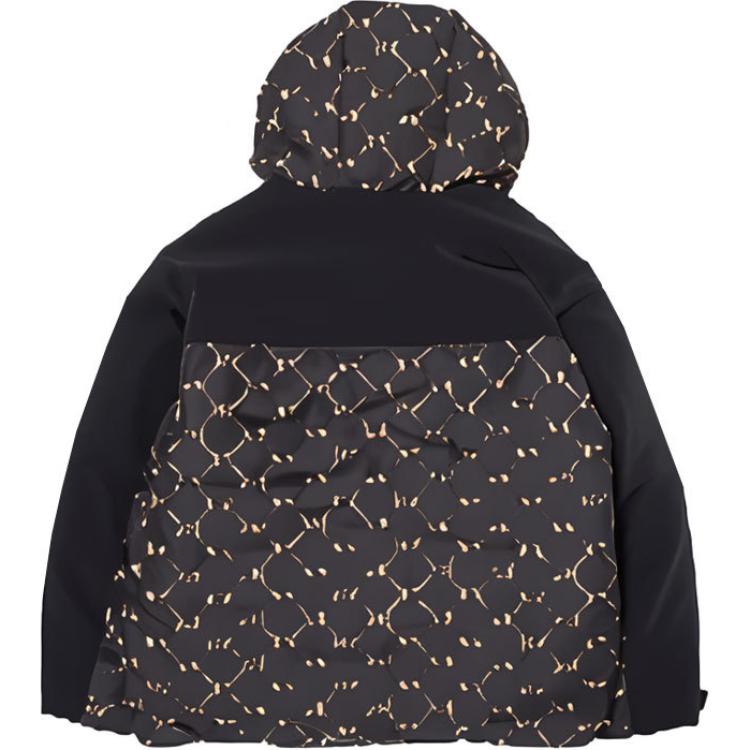 Lookbook Chaqueta Negra con Capucha MLB NY Yankees Monograma FW24 Unisex Patchwork. 3ADJM0846-50BKS